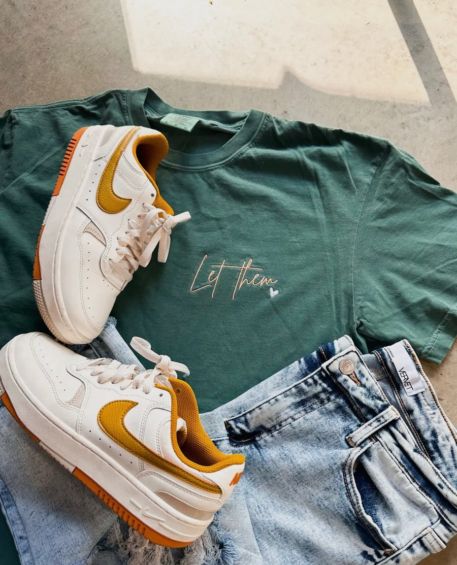 Let Them Tee Embroidered