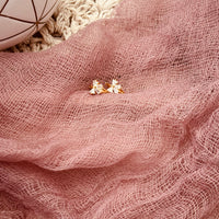 Lucy Diamond Bow Hoops