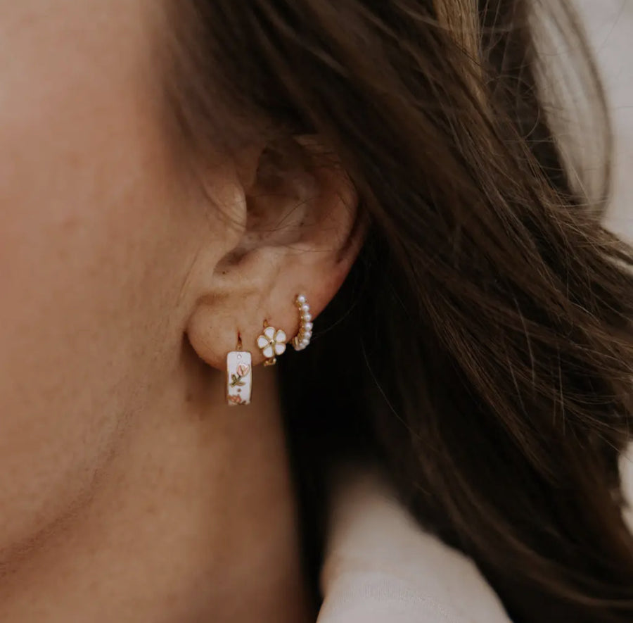 Eloise Tea Cup Hoops