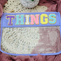 Varsity Letter Stitched Pouch