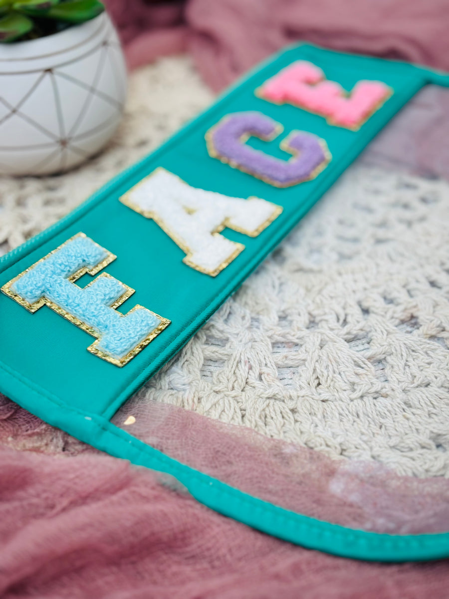 Varsity Letter Stitched Pouch