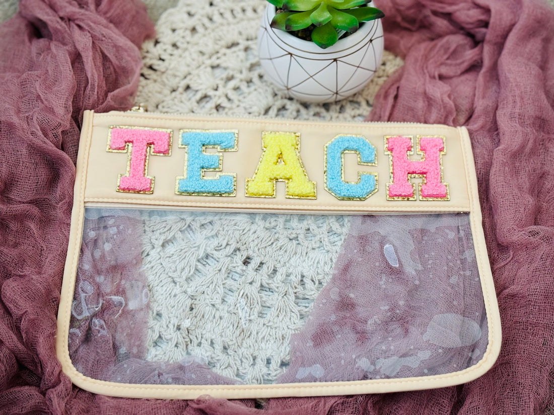 Varsity Letter Stitched Pouch