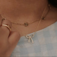 Lily Bow Necklace