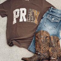 Pray Embroidered Tee