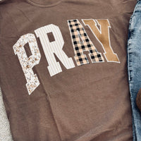 Pray Embroidered Tee