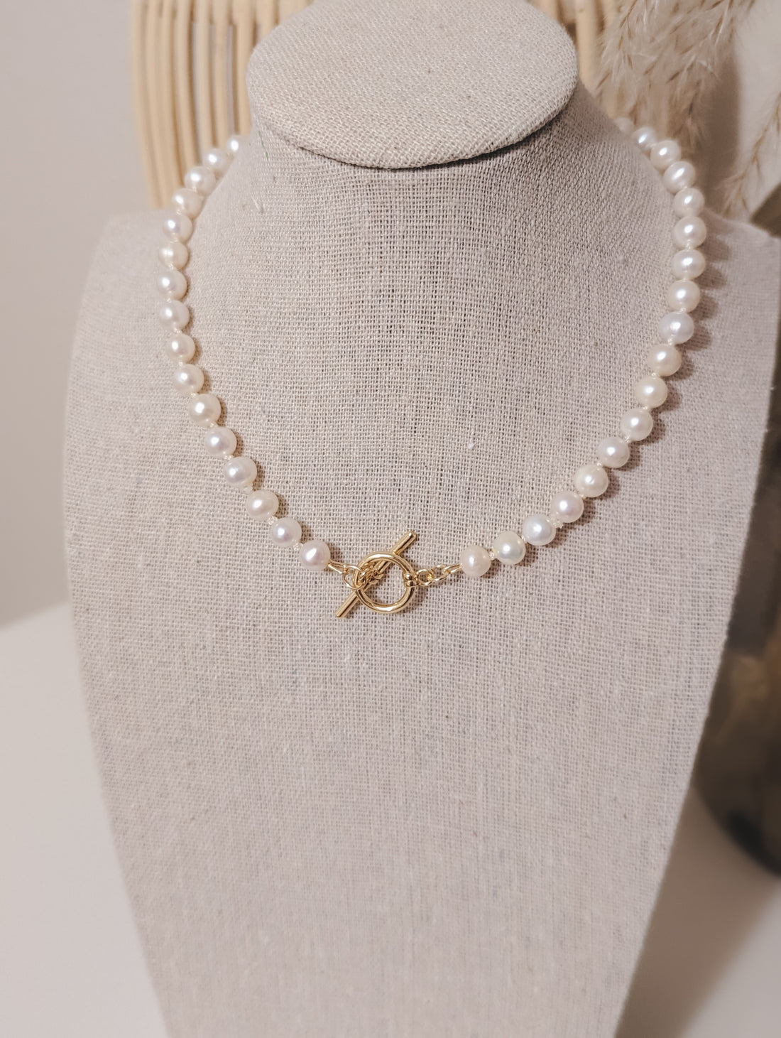 Pearls +14k gold finish