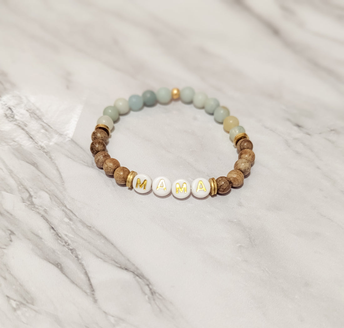 Amazonite & Wood