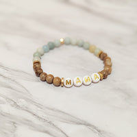Amazonite & Wood