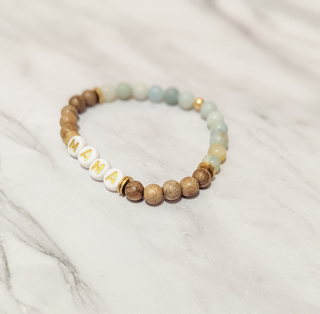 Amazonite & Wood